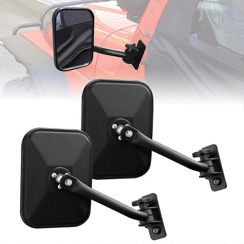 Side View Mirrors Door Off Mirror Rectangular Mirrors 4x4 Off-road Mirror Quick Release Replacement