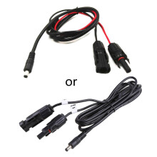 Cable adaptador de corriente CC de 1,5 m y 5,5 x 2,1 mm para panel solar y cargador de batería.