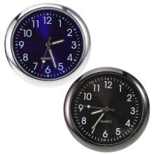 2 piezas Mini reloj para ventilación de coche, reloj para salpicadero, reloj con clip para ventilación