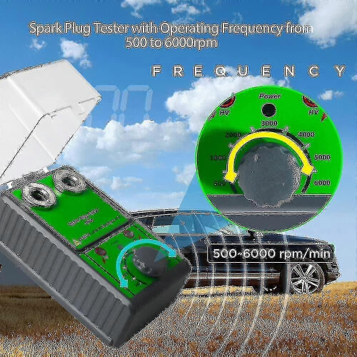 Spark Plug Tester Plug Double Hole Detector Ignition 500-6000rpm Working Frequency Adjustable Running 2