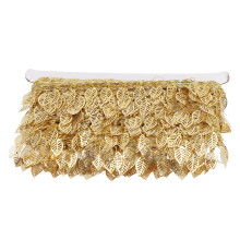 Gold Leaf Garland 10 Yards Sparkling Metal Leaf