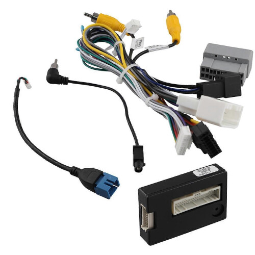 16Pin Car Stereo Wire Harness Adapter Decoder Power Cable with Canbus Box for Journey 2