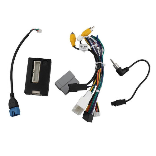 16Pin Car Stereo Wire Harness Adapter Decoder Power Cable with Canbus Box for Journey