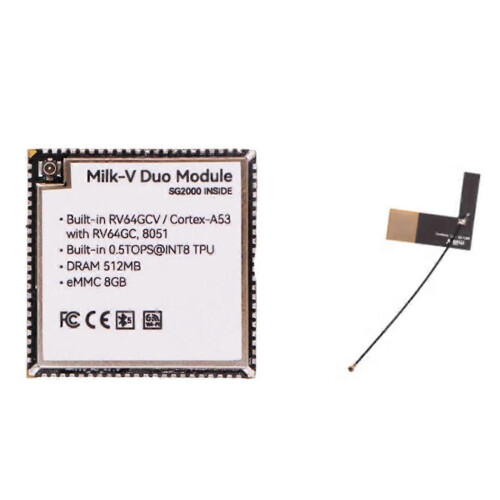 Modulo Milk-V Duo 01 SG2000 Core Module RISC-V 512MB con EMMC, WIFI e Bluetooth
