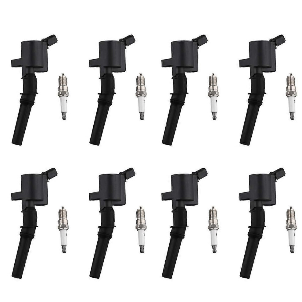 8 Ignition Coil + Spark Plug Fit for Navigator 4.6L DG508