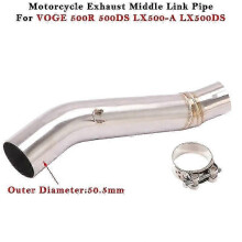 Motorrad schall dmpfer mittel link rohr edelstahl rohr fr voge 500r 500ds lx500ds LX500-A auspuff flucht