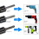 Firewood Drill Bit Set with 3 Handles,  Detachable Fire Wood Splitter 3