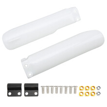 Front Fork Cover,Motocycle Fork Guard Protector White Front Shock Guard Cover Replacement for CR125 CR250 CE500 CRF450 CRF 250