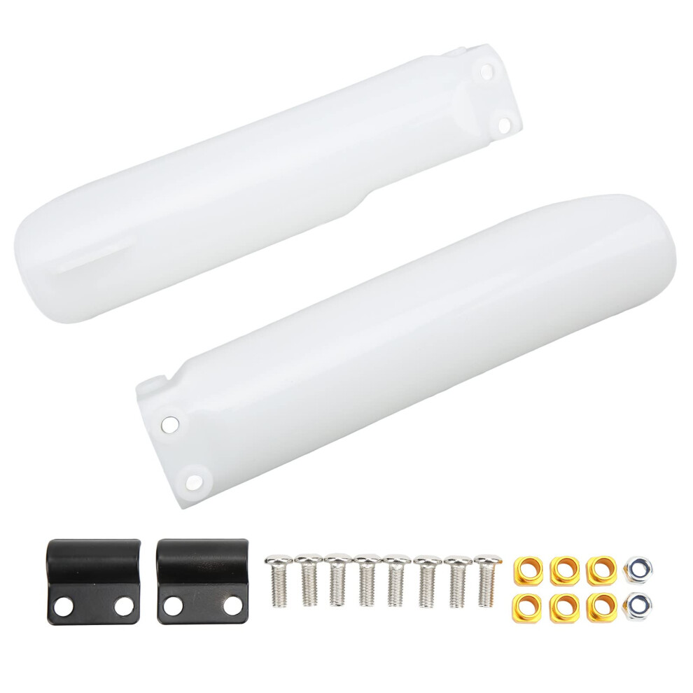 Front Fork Cover,Motocycle Fork Guard Protector Front Shock Guard Cover Replacement For Cr125 Cr250 Ce500 Crf450 Crf 250 White 6276012683867