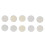 10 Pcs Ink Blending Foams White Domed Replacement 8