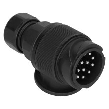 Adaptador de enchufe para remolque de 12 V UE, 13 pines, impermeable, conector de arnés de cableado