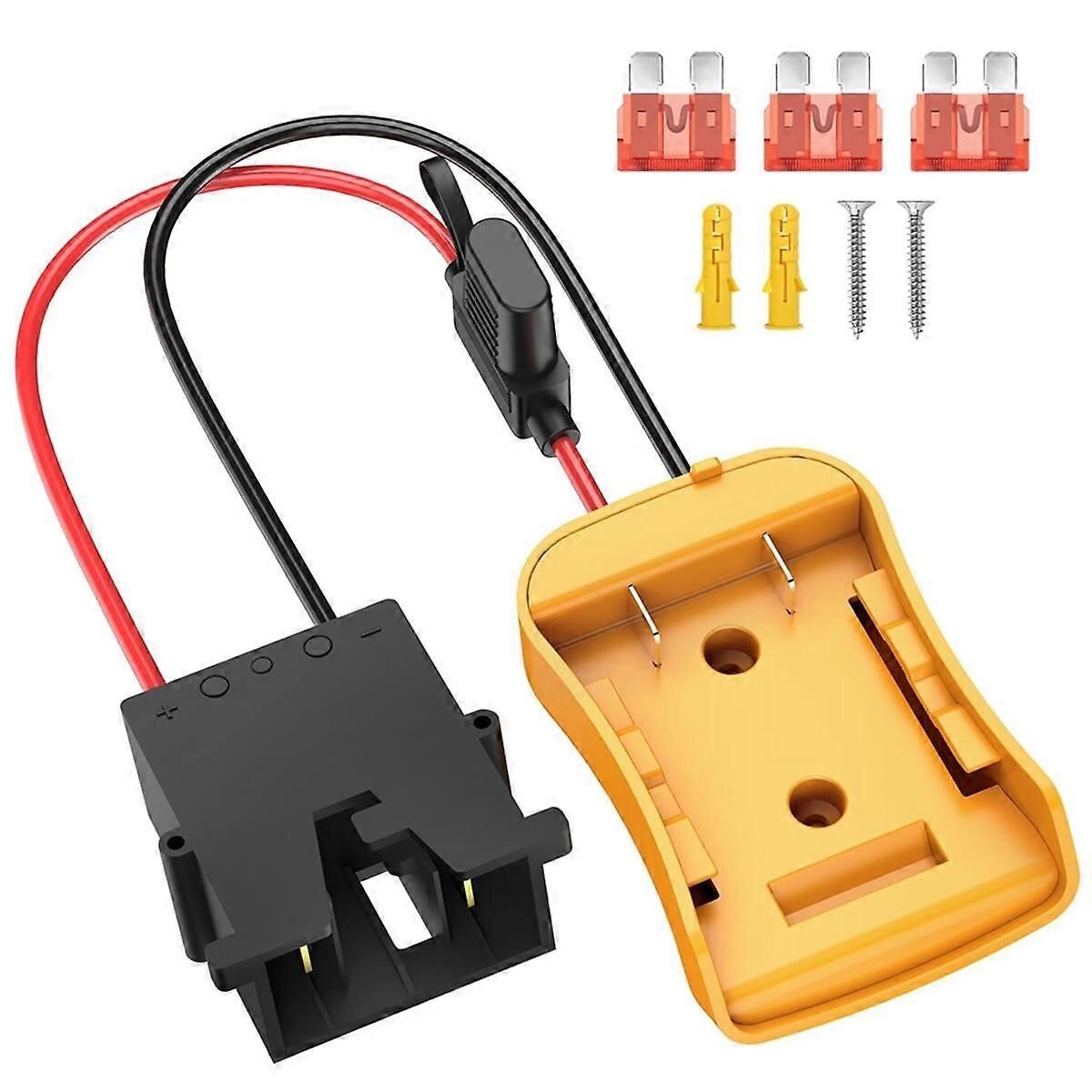 Lot De 2 Connecteurs Faisceau Câbles 12 AWG Pour Batterie Peg-Perego 12V – Avec Fusibles 40A – Plastique ABS Bleu