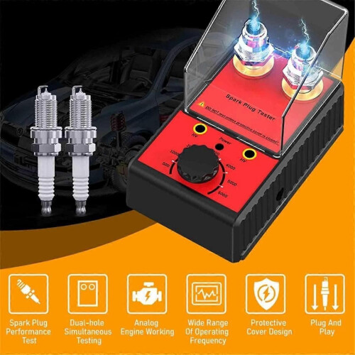Spark Plug Tester,Spark Plug Tester+Two 12mm Spark Plug Socket Spark Tester,Spark Plug Tester and C 2