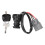 ATV Ignition Key Switch 3 Wire Stable Performance Ignition Starter Switch with Keys for Grizzly ATV 1