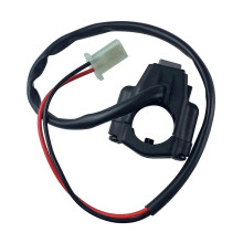 Botón de encendido de motocicleta de 7/8" (22 mm) con conexión de cánula cuadrada para ATV (gris)