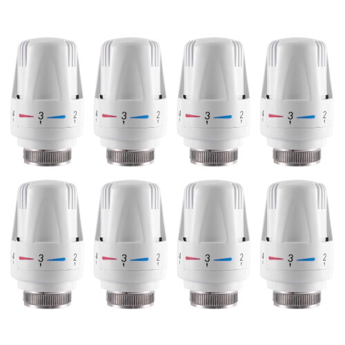 8 Pieces Thermostatic Radiator Valve Replacement for Efficient Heating Control Ref：BNU