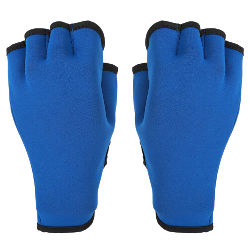 Swim Gloves Webbed Prevent Slip Fingerless 2