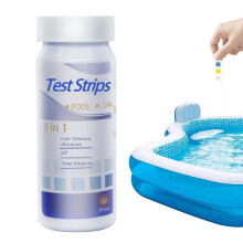 Water Quality Test Papers, Pool Water Test Strips  50 Strips Residual Chlorine, PH Test