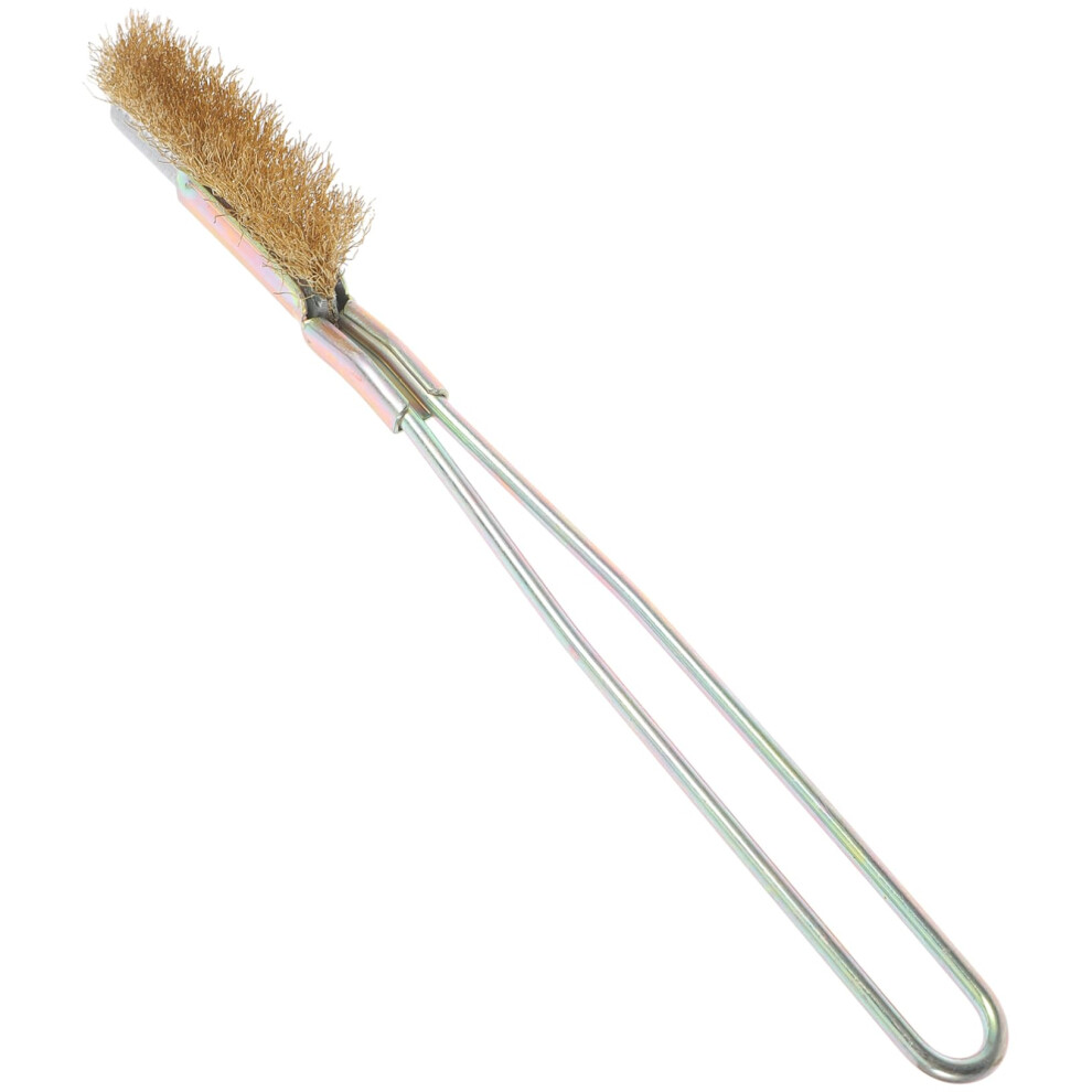 Grill Cleaning Brush Wire Polishing Metal Rust Removal Golden 21.40X2.50x1.70cm 6493810017193