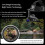 Head-Mounted Night Vision Monocular Goggles with Elastic Head Strap, Riflescope 1.54 in HD Screen(Black) 3