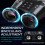 3D VR Night Vision Goggles - Rechargeable Head Mounted Binoculars, Built-in Giant Screen, 4K Video(Black) 3