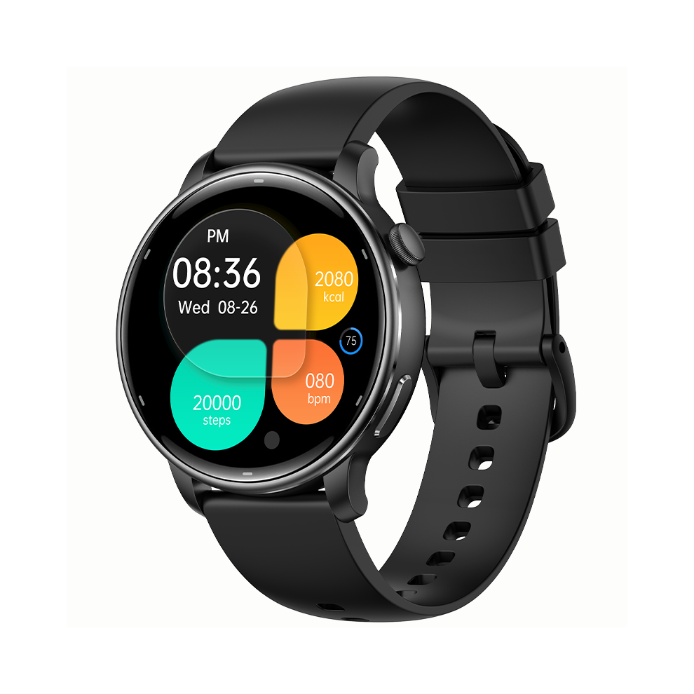 Smartwatch Y25 Gps Amoled With 3Atm Waterproof Support Swimming Mode(Black) Black 6976918069986