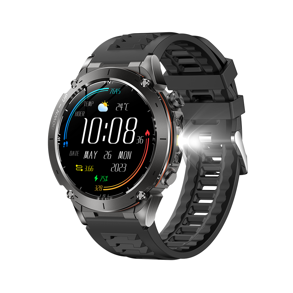 Y101 Gps Sports Smartwatch With 3Atm Waterproof Amoled Display & Swimming Modes(Black) Black 6976918070098