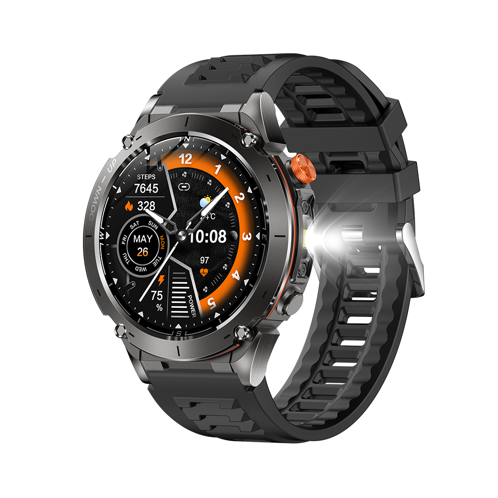 Y101 Gps Sports Smartwatch With 3Atm Waterproof Amoled Display & Swimming Modes(Black) Black 6976918070111