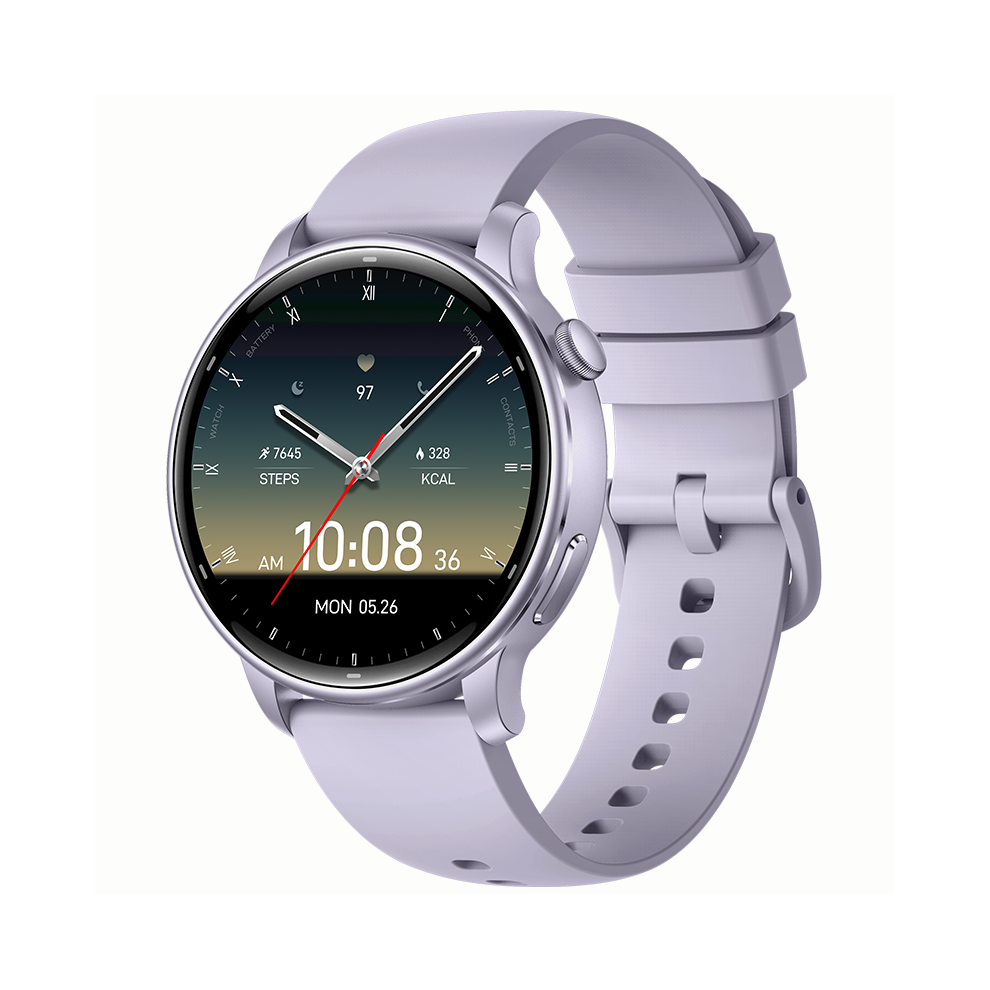 Smartwatch Y25 Gps Amoled With 3Atm Waterproof Support Swimming Mode(Purple) Purple 6976918069993