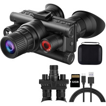 Night Vision Goggles 4K Night Vision Binoculars 8X Magnification,with 4 Color Modes 8X Magnification(Black)