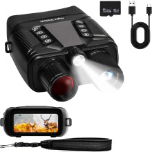 Night Vision Goggles for Adults, 4K Dual Infrared Night Vision Binoculars with 5000mAh (Black)