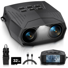 Night Vision Goggles - Night Vision Binoculars for Adults, Infrared Binoculars with 3'' Large Screen(Black)