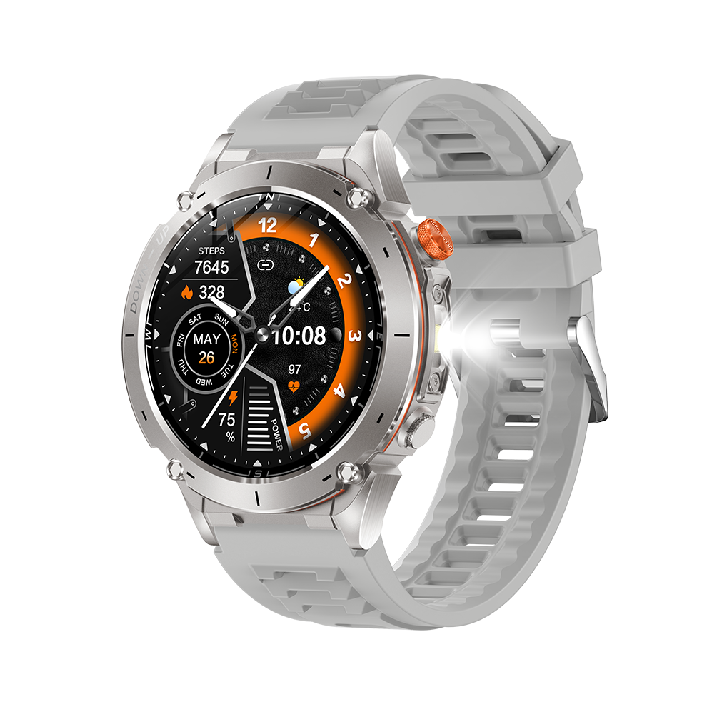 Y101 Gps Sports Smartwatch With 3Atm Waterproof Amoled Display & Swimming Modes(Grey) Grey 6976918070104