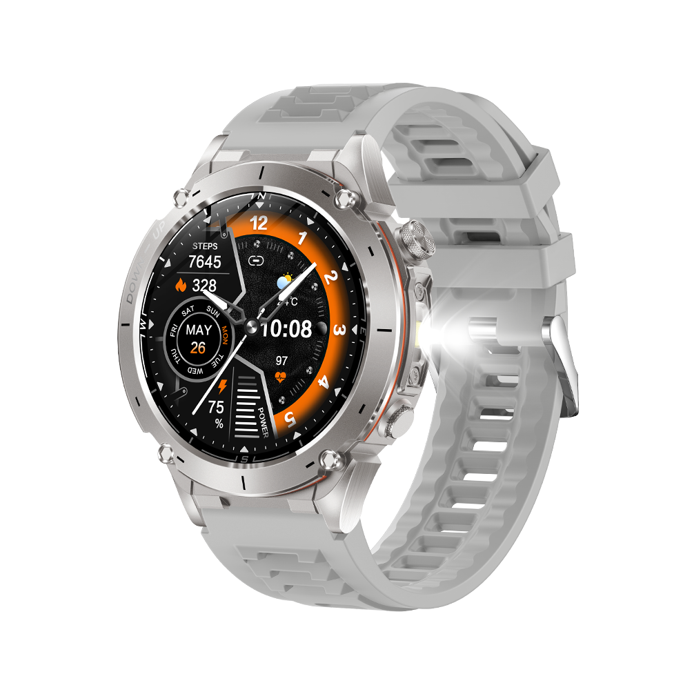 Y101 Gps Sports Smartwatch With 3Atm Waterproof Amoled Display & Swimming Modes(Grey) Grey 6976918070081