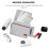 Organizer da comodino, contenitore in feltro con contenitore in tessuto 6
