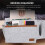Organizer da comodino, contenitore in feltro con contenitore in tessuto 3