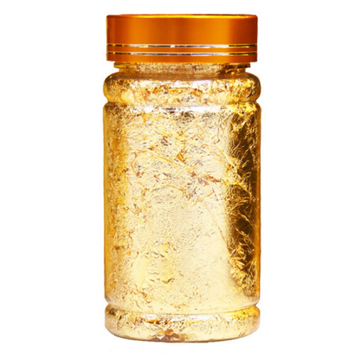 Decorative Leaf Flakes Gold Silver Confetti DIY Na 1