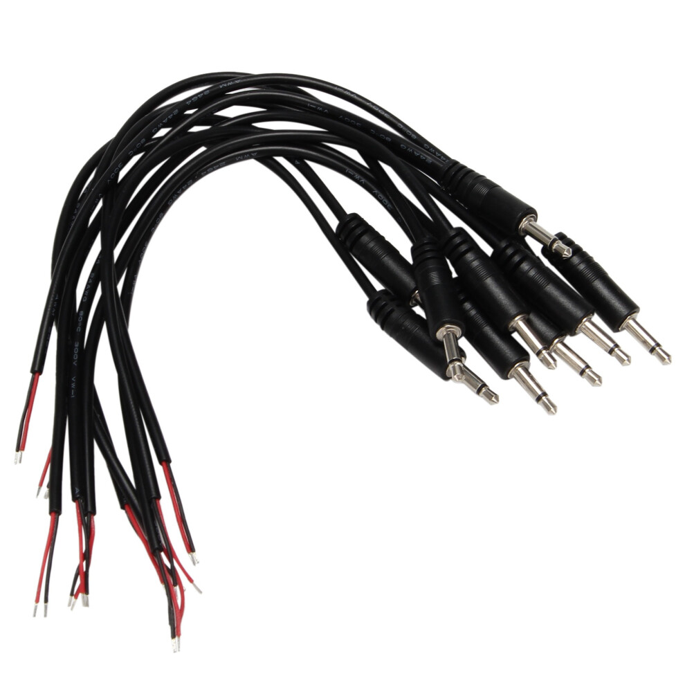10Pcs Replacement Male Plug To Bare Wire Open End 4852051017607