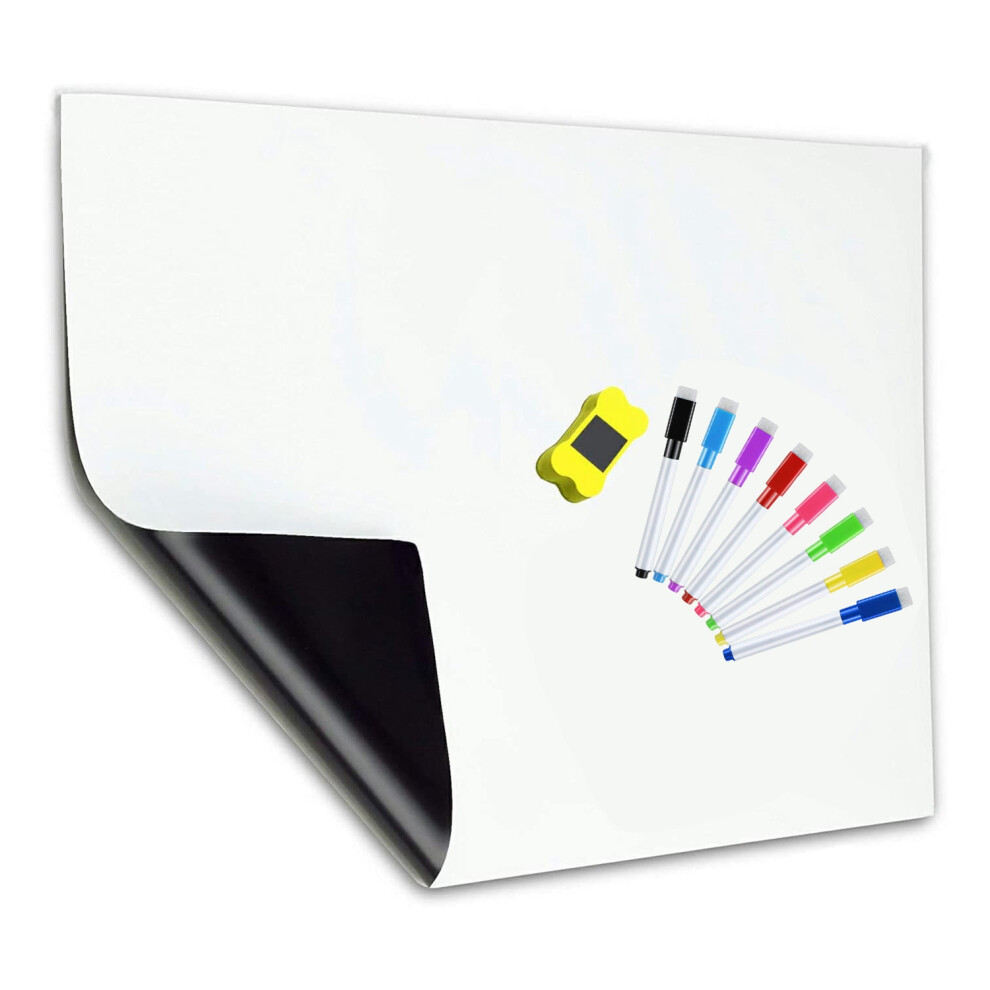 Tableau blanc magnétique pour réfrigérateur A3 pour la maison