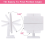 Trifold Makeup Mirror with 22 LED Lights,10X/3X/2X 8