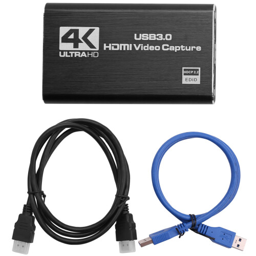 Lyd- og videooptagekort, 4K USB 3.0-adapter Konverter 1
