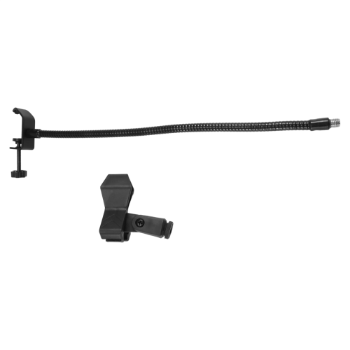 Suporte flexível para microfone com pescoço de ganso e grampo de mesa 1