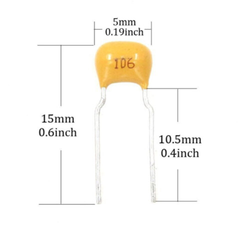 24 Value x 20Pcs Ceramic Capacitor 10Pf-10Uf Match 2