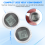 3 Pieces Mini Motorcycle Clocks Waterproof Stick-o 8