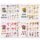 Set de autocolante cu tema Flori presate (320 buc.) Dri 8