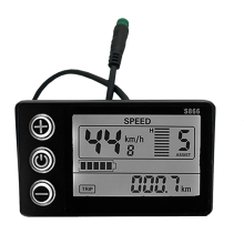 LCD-S866 Elektrische Fahrrad LCD Display Meter 24V 36V 4