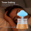 Rain Humidifier Diffuser with 7 Colors Night Light 4
