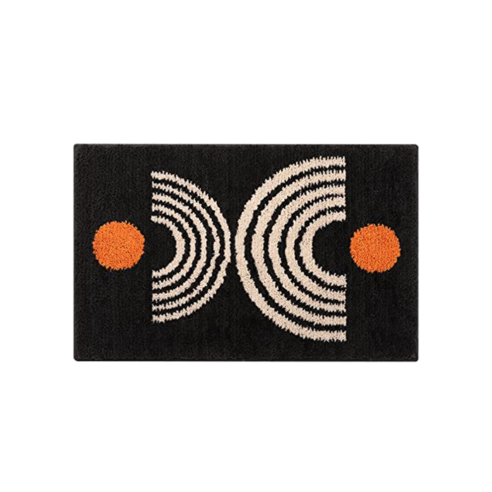 Tapis de salle de bain, tapis, tapis beige antidérapant, petit