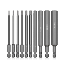 10 peças de brocas com chave sextavada de 50 mm métricas H1.5-H1