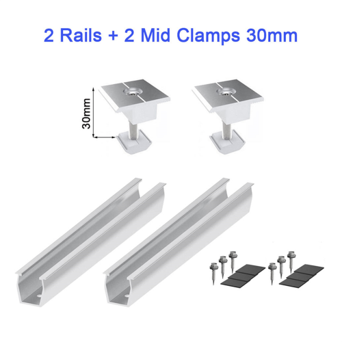 Solar Panel Mount Bracket Rails Clamp Fastening Mo 1